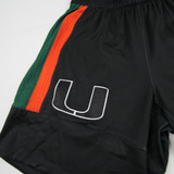 Miami Hurricanes adidas Practice Shorts Women's Black/Orange Used-SHOR-033802