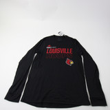 Louisville Cardinals adidas Long Sleeve Shirt Men's Black New S-TOPS-155711