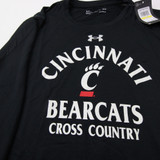 Cincinnati Bearcats Under Armour HeatGear Long Sleeve Shirt Men's Black New-TOPS-155615