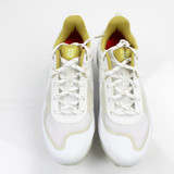Under Armour Glyde Softball Cleat Women's White/Gold New without Box 7-CLEA-014472