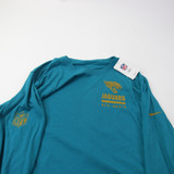 Jacksonville Jaguars Nike NFL On Field Long Sleeve Shirt Men's Teal New 2XLT-TOPS-156013