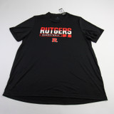 Rutgers Scarlet Knights adidas Short Sleeve Shirt Men's Black New 2XL-TOPS-156250