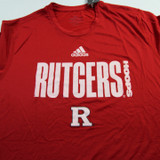 Rutgers Scarlet Knights adidas Short Sleeve Shirt Men's Multiple Sizes TOPS-156253