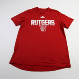 Rutgers Scarlet Knights adidas Short Sleeve Shirt Men's Red New-TOPS-156266