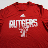 Rutgers Scarlet Knights adidas Short Sleeve Shirt Men's Multiple Sizes TOPS-156266