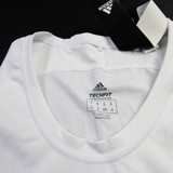 adidas Techfit Compression Top Men's White New with Tags Multiple Sizes TOPS-156331