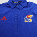 Kansas Jayhawks adidas Aeroready Polo Women's Blue Used M-TOPS-156303