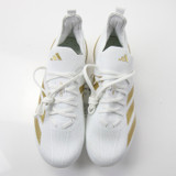 adidas adizero Football Cleat Men's White New without Box-CLEA-014604