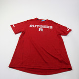 Rutgers Scarlet Knights adidas Short Sleeve Shirt Men's Red New S-TOPS-157237