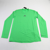 adidas Techfit Long Sleeve Shirt Men's Green New with Tags-TOPS-157298