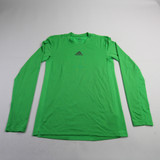 adidas Techfit Long Sleeve Shirt Men's Green New without Tags-TOPS-157299