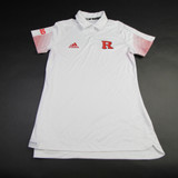 Rutgers Scarlet Knights adidas Aeroready Polo Women's White Used M TOPS-157226