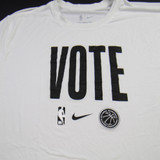 Nike NBA Authentics Dri-Fit Short Sleeve Shirt Men's White Used Multiple Sizes TOPS-157109