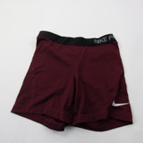 Nike Pro Dri-Fit Running Short Women's Maroon Used S SHOR-034341