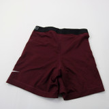 Nike Pro Dri-Fit Running Short Women's Maroon Used S-SHOR-034341