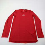 adidas Techfit Long Sleeve Shirt Men's Red Used-TOPS-157560
