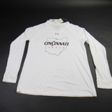 Cincinnati Bearcats Under Armour HeatGear Long Sleeve Shirt Women's White Used-TOPS-156178
