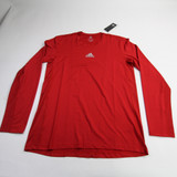 adidas Primegreen Long Sleeve Shirt Men's Red New with Tags Multiple Sizes TOPS-157486
