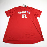Rutgers Scarlet Knights adidas Short Sleeve Shirt Men's Red New with Tags 2XLT TOPS-157883