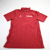 Oklahoma Sooners Air Jordan Pullover Men's Crimson Used S TOPS-157781