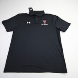 Texas Tech Red Raiders Under Armour Polo Men's Black New with Tags M TOPS-157675