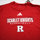 Rutgers Scarlet Knights adidas Long Sleeve Shirt Men's Red New with Tags 2XLT TOPS-157878