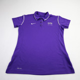 TCU Horned Frogs Nike Dri-Fit Polo Women's Purple Used M TOPS-157926