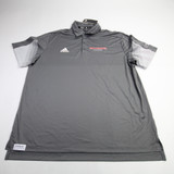 Rutgers Scarlet Knights adidas Polo Men's Gray New with Tags XXL TOPS-157951