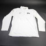 TCU Horned Frogs Nike Pullover Men's White Used Multiple Sizes TOPS-157653