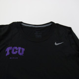 TCU Horned Frogs Nike Dri-Fit Long Sleeve Shirt Women's Black New with Tags M TOPS-157743