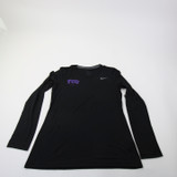 TCU Horned Frogs Nike Dri-Fit Long Sleeve Shirt Women's Black New with Tags M TOPS-157743