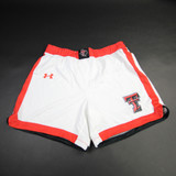 Texas Tech Red Raiders Under Armour Game Shorts Women's White Used L SHOR-034414
