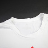 Rutgers Scarlet Knights adidas Short Sleeve Shirt Men's White Used 2XLT-TOPS-157920