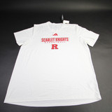 Rutgers Scarlet Knights adidas Short Sleeve Shirt Men's White New XL-TOPS-157923