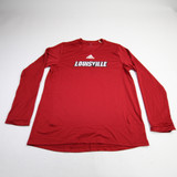 Louisville Cardinals adidas Long Sleeve Shirt Men's Red Used M-TOPS-158536