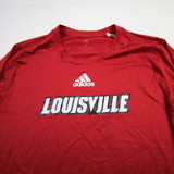 Louisville Cardinals adidas Long Sleeve Shirt Men's Red Used M-TOPS-158536