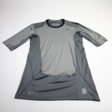 Nike Pro Combat Compression Top Men's Gray Used 2XL-TOPS-158687