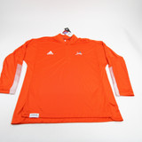 Miami Hurricanes adidas Pullover Men's Orange New with Tags XXL TOPS-159265
