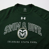 CSU Rams Under Armour Short Sleeve Shirt Women's Dark Green Used M-TOPS-159007