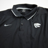 Kansas State Wildcats Nike Dri-Fit Polo Men's Black Used XL TOPS-158917