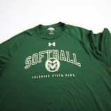 CSU Rams Under Armour Short Sleeve Shirt Women's Dark Green Used L TOPS-158920