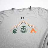 CSU Rams Under Armour Short Sleeve Shirt Women's Gray Used-TOPS-158844