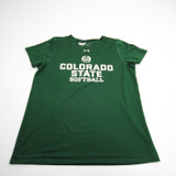 CSU Rams Under Armour Short Sleeve Shirt Women's Dark Green Used L TOPS-158860