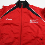 Bradley Braves Asics Jacket Men's Red/Black Used-TOPS-159522