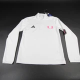 Miami Hurricanes adidas Pullover Women's White New with Tags Multiple Sizes TOPS-159558