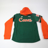 Miami Hurricanes adidas Sweatshirt Men's Green New with Tags XS TOPS-159676