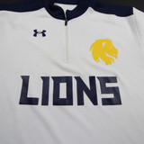 East Texas Lions Under Armour Pullover Men's White Used Multiple Sizes TOPS-159788
