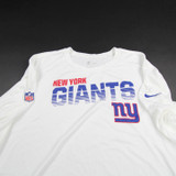 New York Giants Nike NFL On Field Long Sleeve Shirt Men's White New 4XL-TOPS-159823