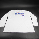 New York Giants Nike NFL On Field Nike Tee Long Sleeve Shirt Men's White Used 4XL-TOPS-159826