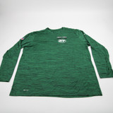 New York Jets Nike NFL On Field Nike Tee Long Sleeve Shirt Men's New Green/Heather 3XL-TOPS-159843